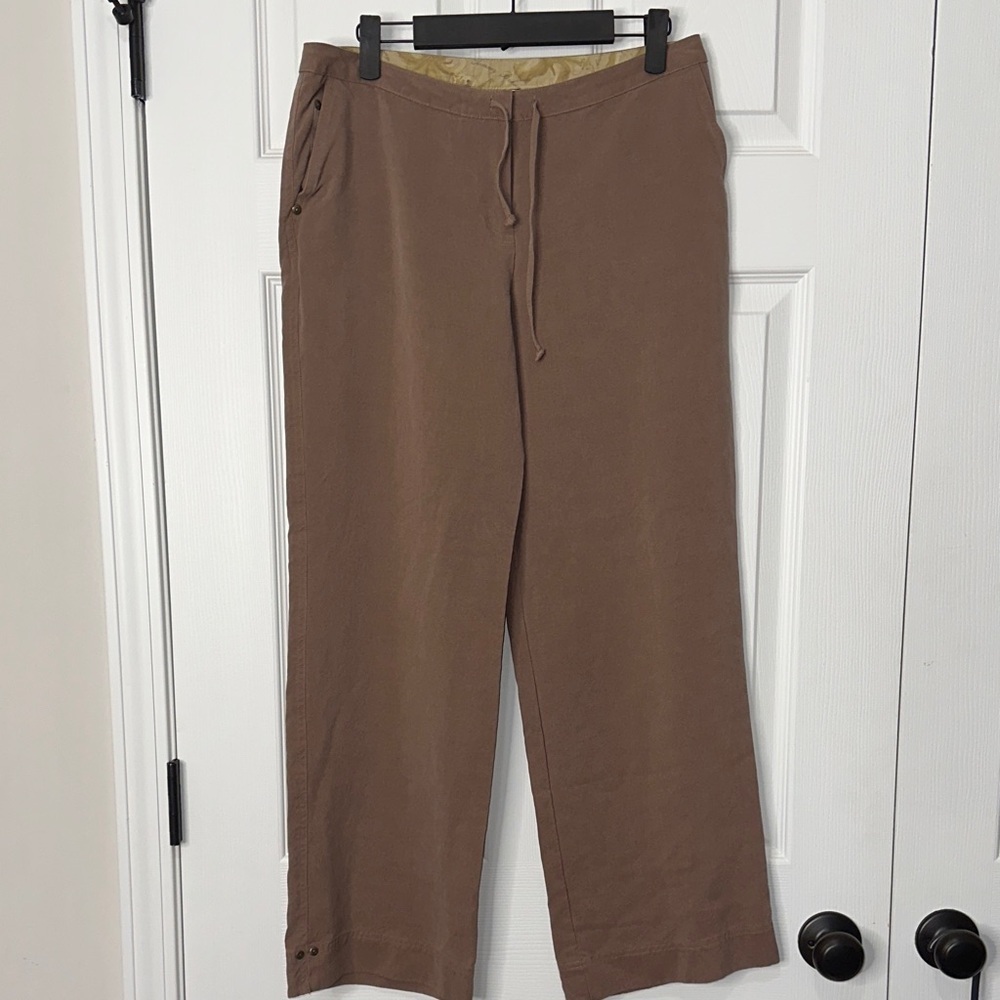 Tommy Bahama 100% Silk Brown Pants